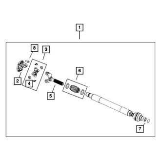 Mopar® - Front Driveshaft