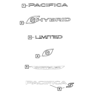 Chrysler OE - Rear Hatch Emblem
