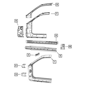 Mopar® - Body Side Aperture Front Panel