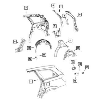 Mopar® - Body Side Aperture Inner Panel