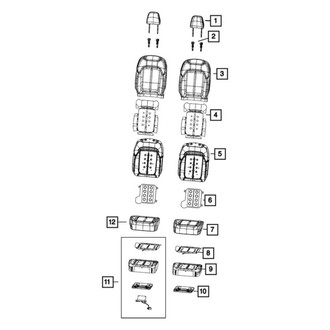 Mopar® - Black Seat Back Foam
