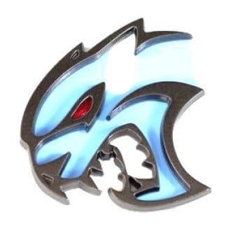 Mopar® - "Hellcat" Dark Gray Left Side Front Fender Emblem