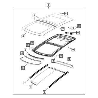 Mopar® - Sunroof Glass Seal