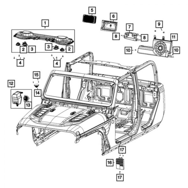 Mopar® - Antenna Amplifier Bracket