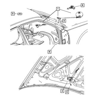 Dodge OE - Front Under Hood Light Switch