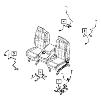 Mopar® - Passenger Side Seat Back Wiring
