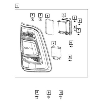 Ram OE - Blind Spot Detection System Warning Sensor Seal