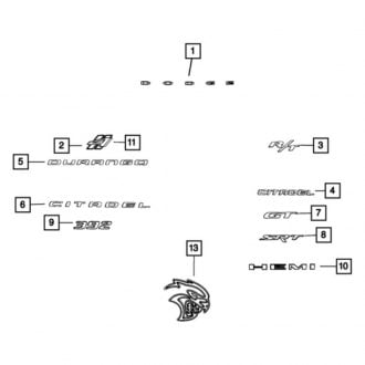 Mopar® - Front Fender Nameplate