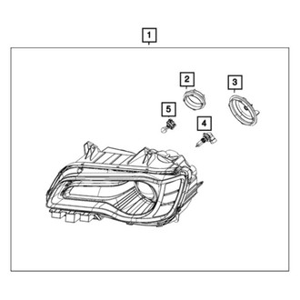 Chrysler OE - Front Left Headlight Assembly
