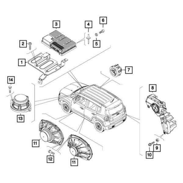 Mopar® - Antenna Amplifier Bracket