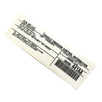 Mopar® - Vehicle Emission Control Information Label