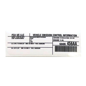 Dodge OE - Emission Label