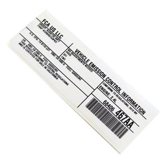 Dodge OE - Emission Label