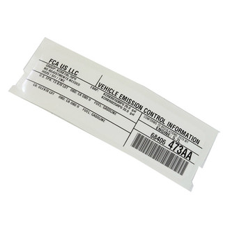 Ram OE - Emission Label