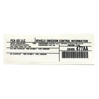 Ram OE - Emission Label