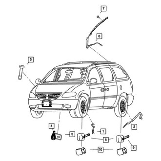 Chrysler OE - Tire Pressure Monitoring System (TPMS) Sensor