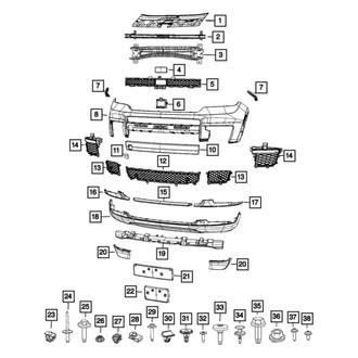 Jeep OE - Front Left Lower Grille