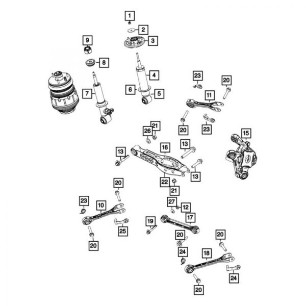 Mopar® - Air Suspension Spring And Shock Assembly