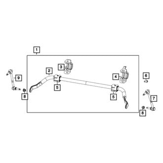 Jeep OE - Front Left Suspension Stabilizer Bar Link