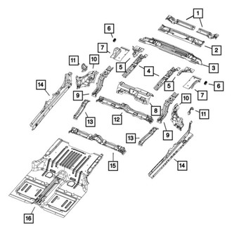 Mopar® - Passenger Side Floor Pan