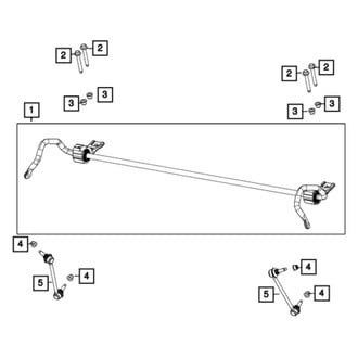 Jeep OE - Rear Left Suspension Stabilizer Bar Link