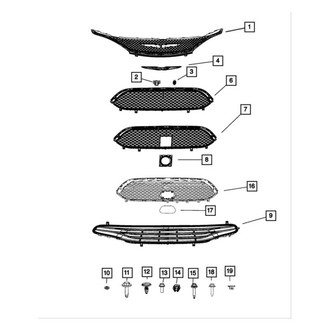 Chrysler OE - Front Grille Emblem