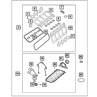 Mopar® 68417512AB - Engine Gasket Kit