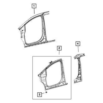 Mopar® - Body Side Aperture Front Reinforcement