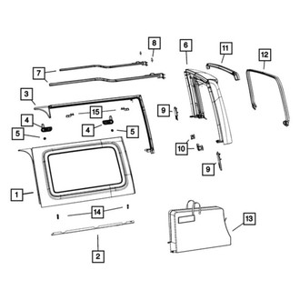 Mopar® - Right Folding Top Slide Bracket