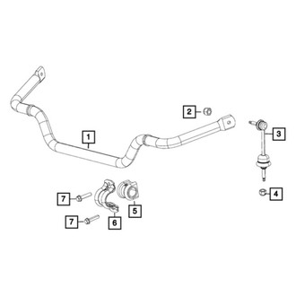 Mopar® - Front Driver Side Sway Bar Bracket