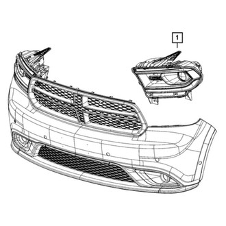 Mopar® - Passenger Side Replacement Headlight