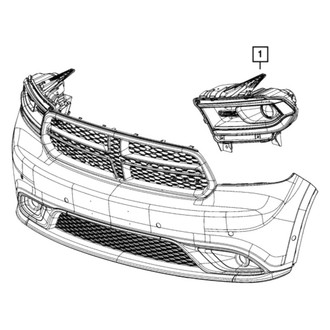 Dodge OE - Front Right Headlight Assembly