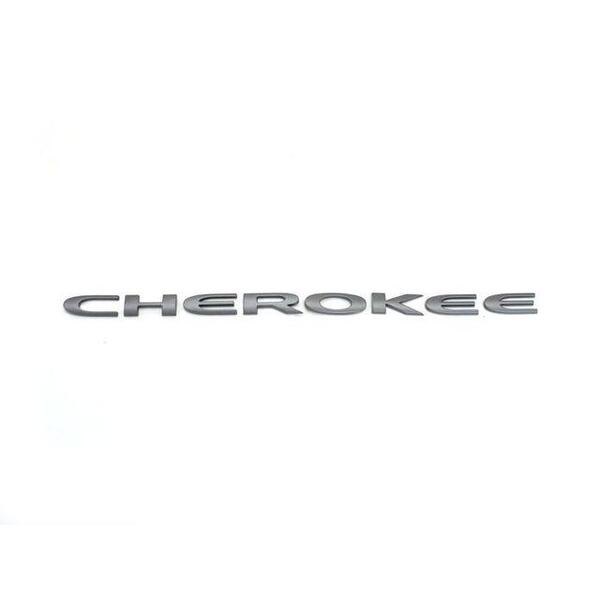 Mopar® - "Cherokee" Nameplate Gray Front Door Emblem