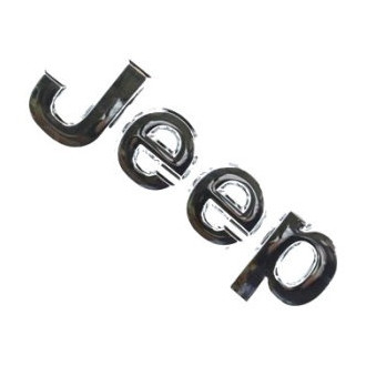 Mopar® - "Jeep" Nameplate Chrome Hood Emblem