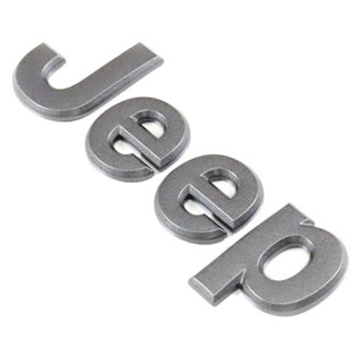 Mopar® - "Jeep" Nameplate Black Hood Emblem