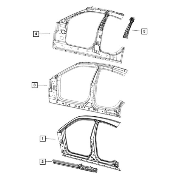 Mopar® - Body Side Aperture Inner Panel