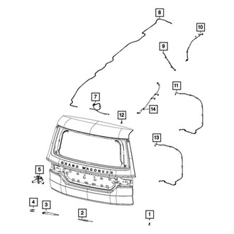 Jeep OE - Rear Liftgate Washer Hose