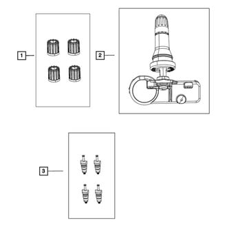 Chrysler OE - Tire Pressure Monitoring System (TPMS) Sensor
