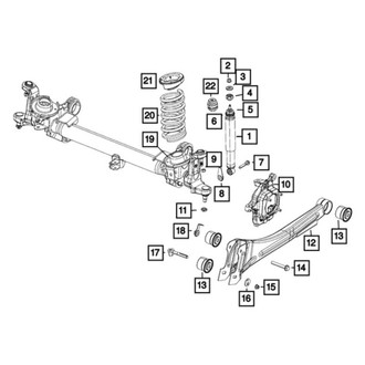 Mopar® - Front Driver or Passenger Side Shock Absorber Kit