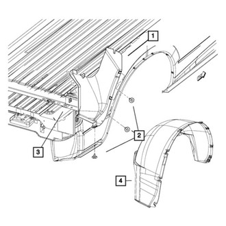 Ram OE - Rear Left Quarter Panel Splash Shield