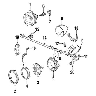 Mopar® - Driver Side Replacement Headlight
