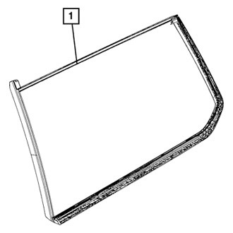 Jeep OE - Rear Left Quarter Glass