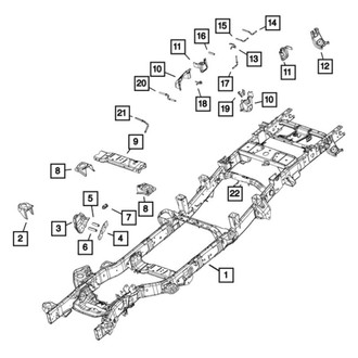 Mopar® 68461432AB - Chassis Frame Assembly