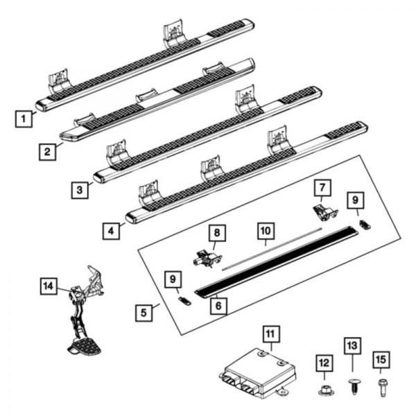 Mopar® - Running Board End Cap