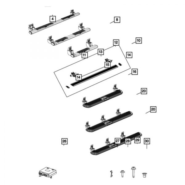 Mopar® - Running Board Motor