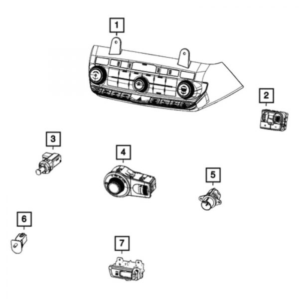 Mopar® - Vehicle Feature Controls Center Stack