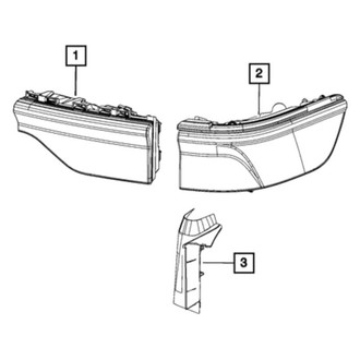 Jeep OE - Rear Left Tail Light Cover