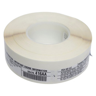 Mopar® - Vehicle Emission Control Information Label