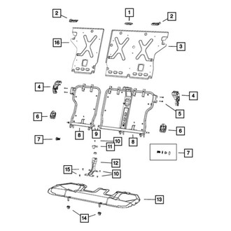Mopar® - Seat Release Bezel