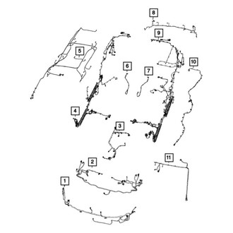 Chrysler OE - Front Parking Aid System Wiring Harness